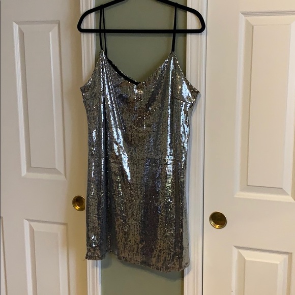 target silver sequin dress